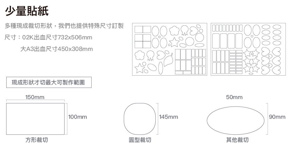 少量雷射切割貼紙