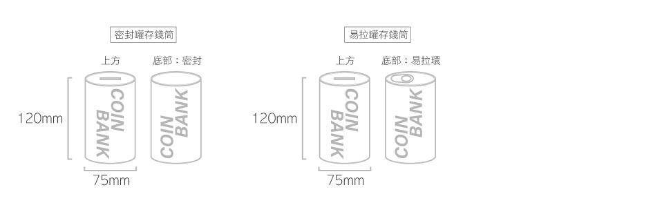 密封罐存錢筒