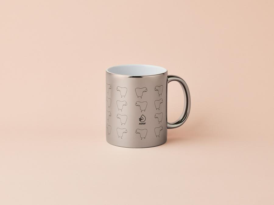 亮銀馬克杯