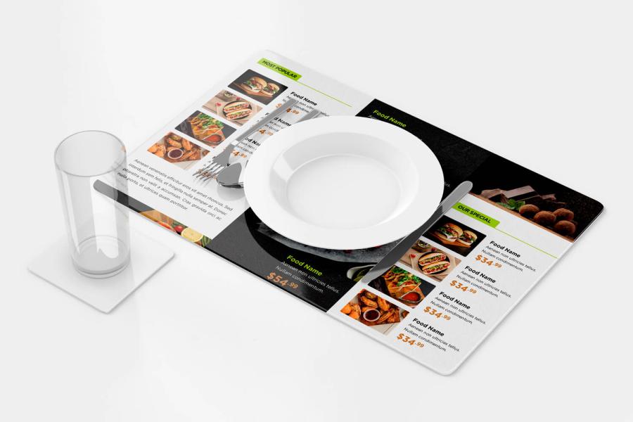 PVC厚卡餐墊製作，便宜優質的餐墊印刷服務-捷可印